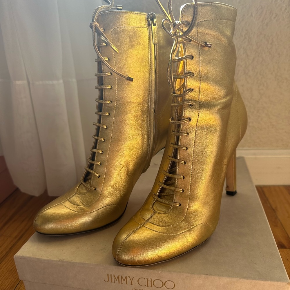 Jimmy Choo Gold Heels